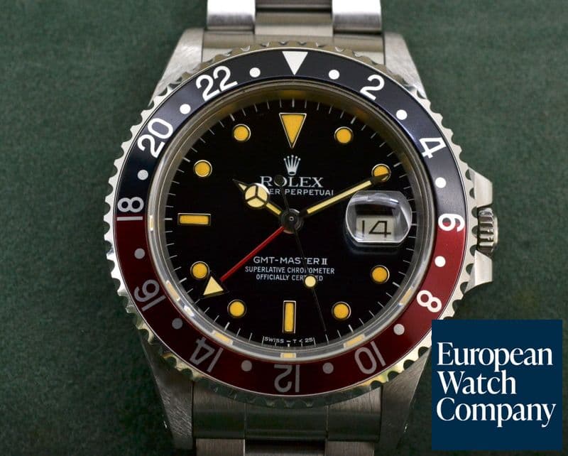 Image of Rolex GMT Master "FAT LADY" Red / Black 