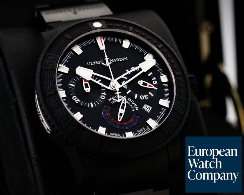 Image of Ulysse Nardin Maxi Marine Diver Black Sea Chronograph SS / Rubber 
