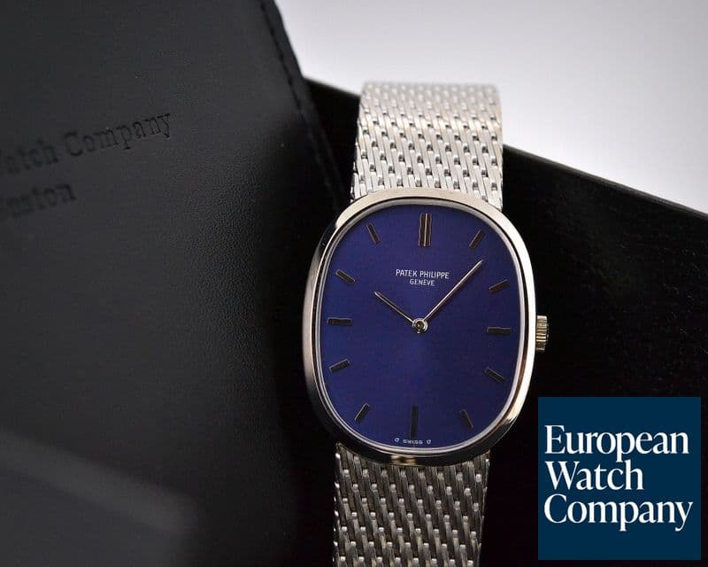 Image of Patek Philippe Ellipse 18K White Gold / Mesh Bracelet