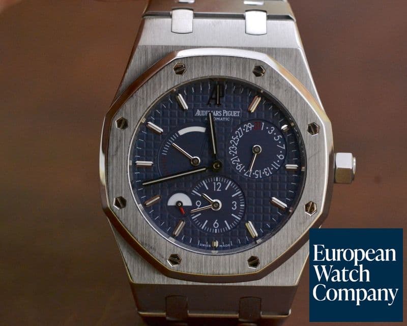 Image of Audemars Piguet Royal Oak Dual Time SS Blue Dial 