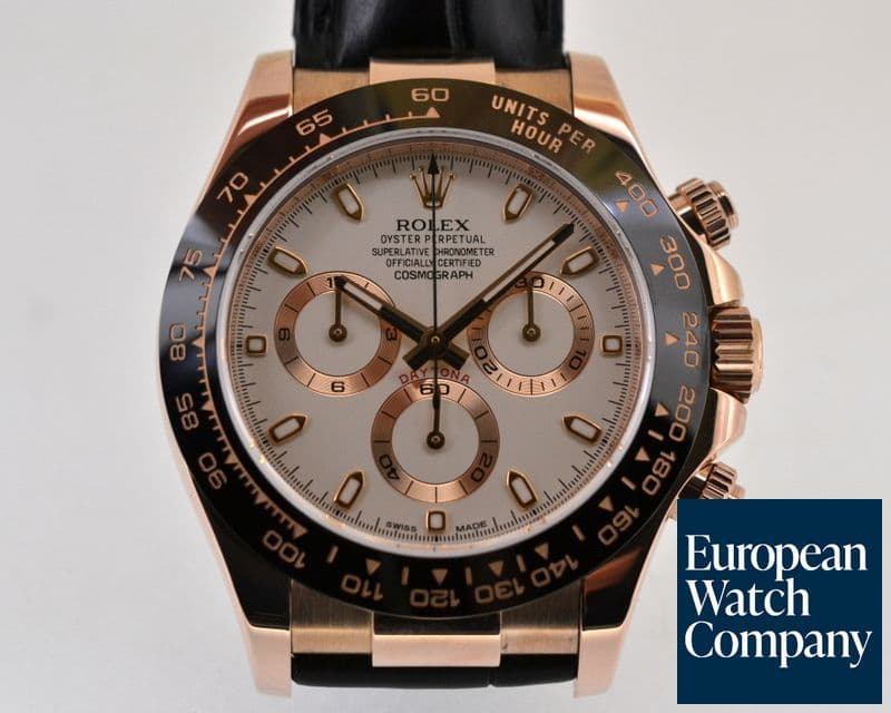 Image of Rolex Cosmograph Daytona 18K Rose Gold / Ivory Dial 