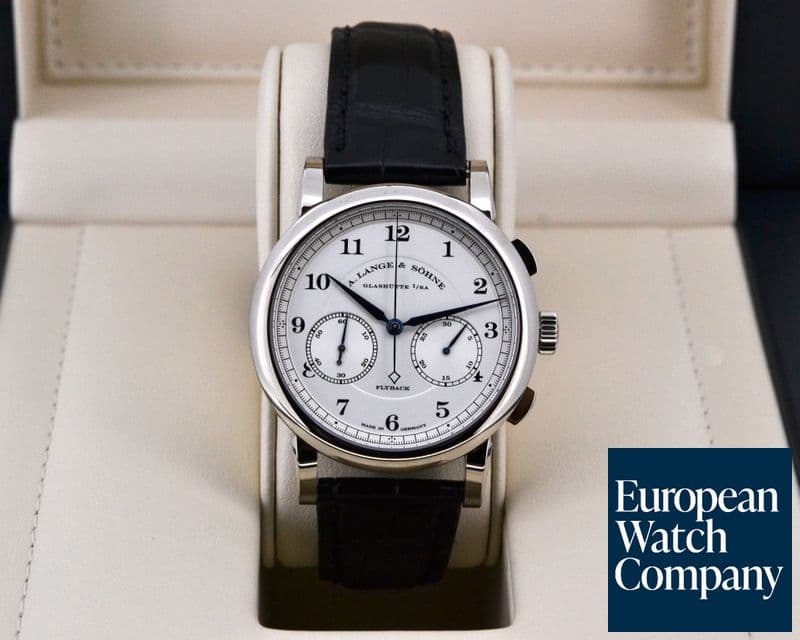 Image of A. Lange and Sohne 1815 Chronograph 18K White Gold Silver Dial 