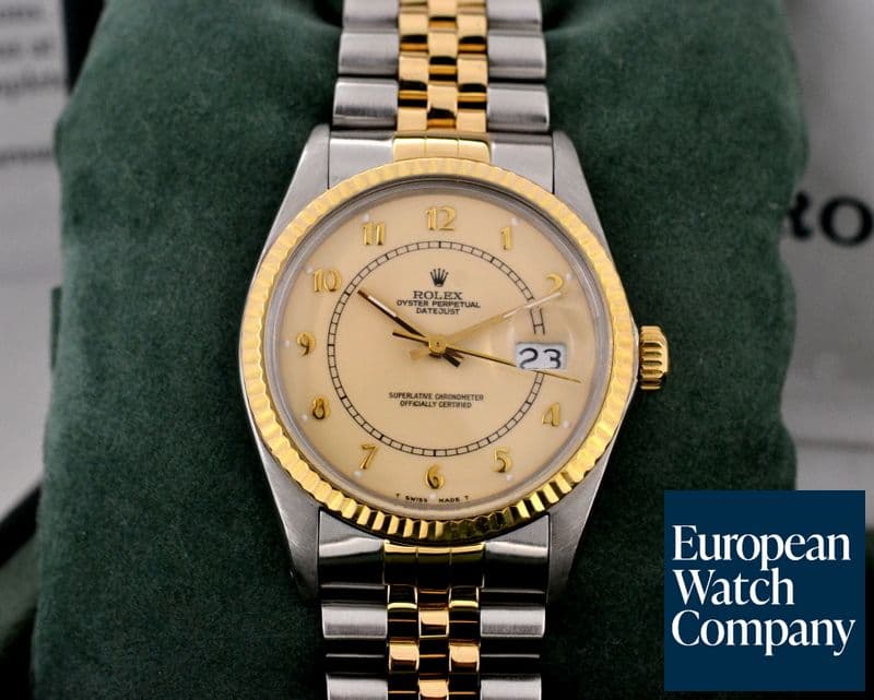 Image of Rolex Datejust Cream Dial 18K Yellow Gold / SS 