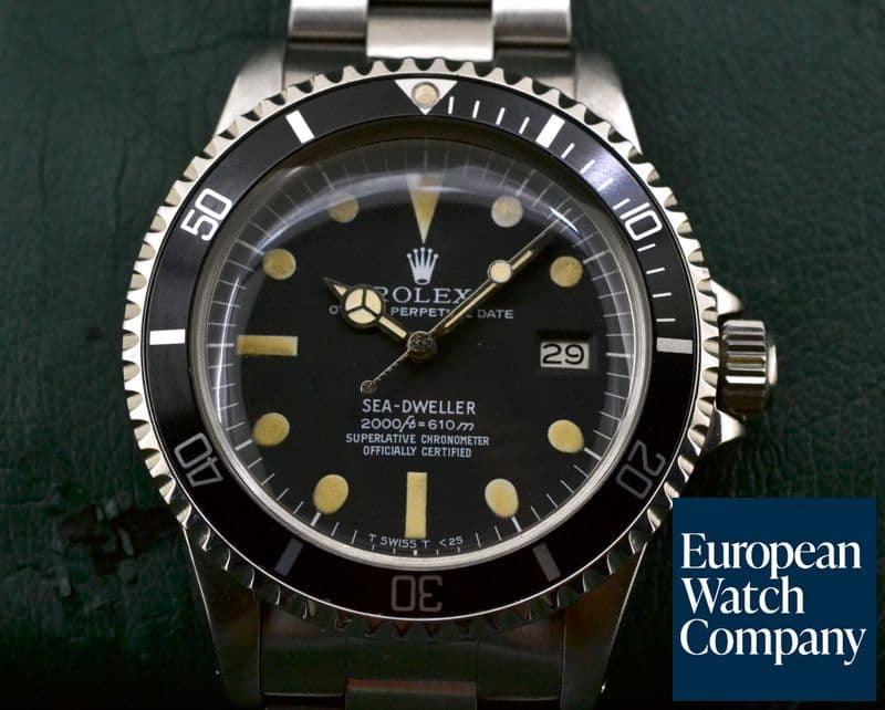 Image of Rolex Sea Dweller Vintage Matte "Rail" Dial