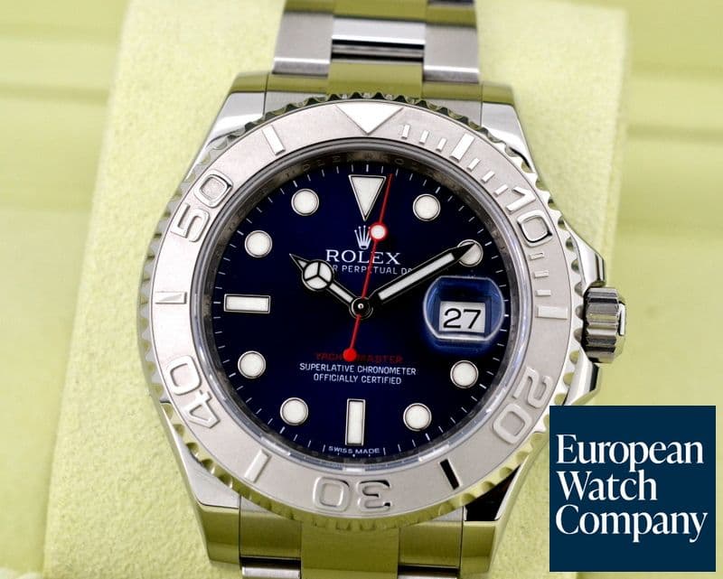 Image of Rolex Yacht Master SS Blue Dial / Platinum Bezel