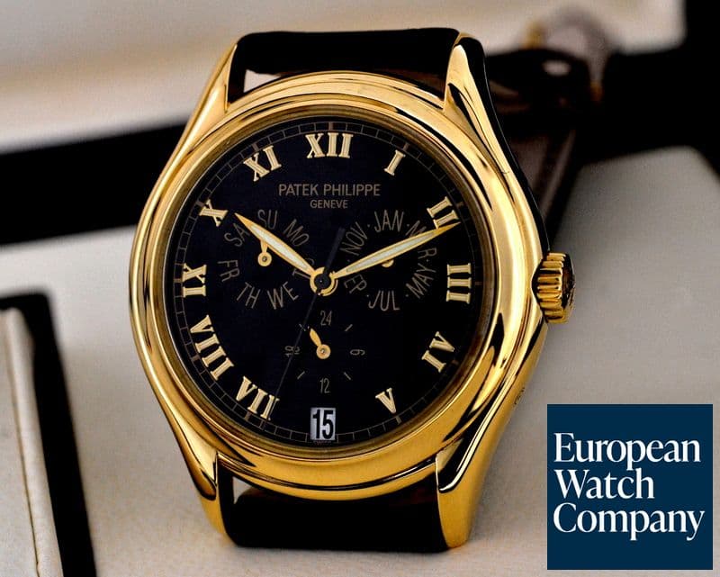 Image of Patek Philippe Annual Calendar Black Dial 18K Yellow Gold

