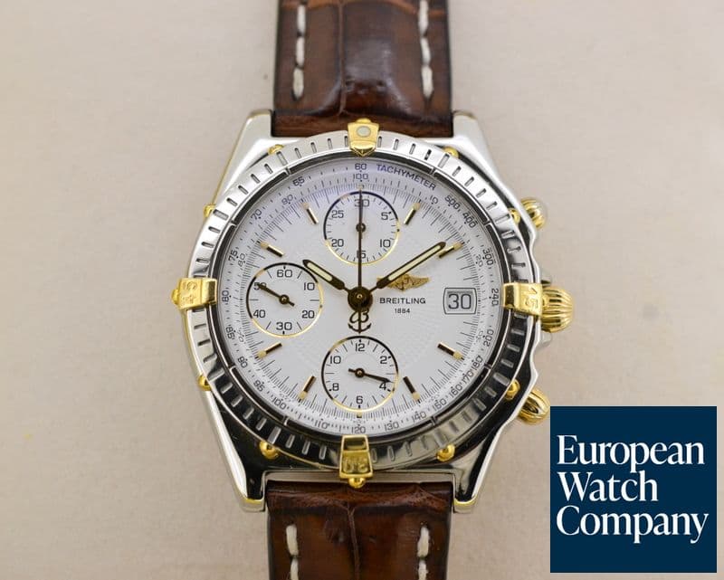 Image of Breitling Chronomat White Dial SS / 18K