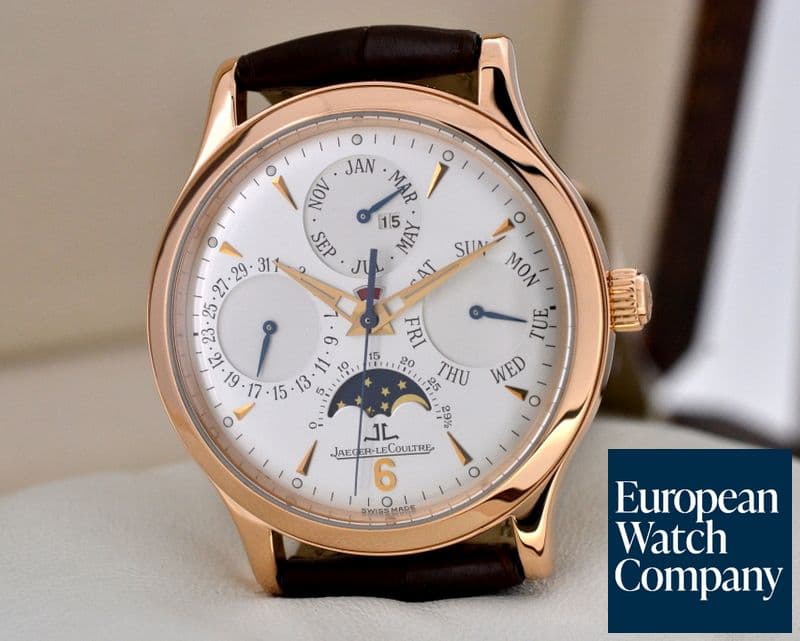 Image of Jaeger LeCoultre Master Perpetual Calendar Silver Dial 18K Rose Gold
