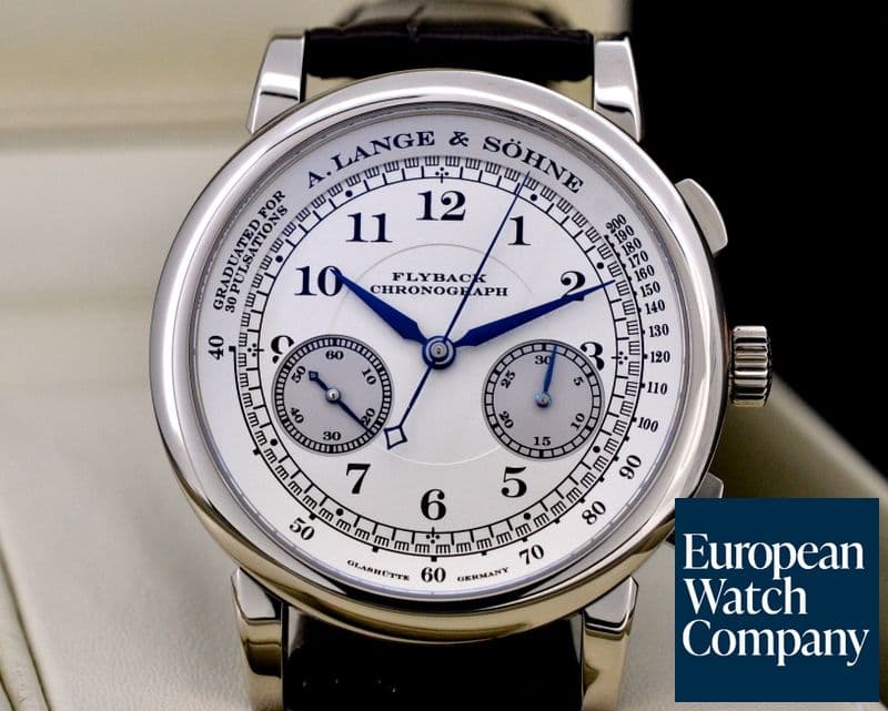 Image of A. Lange and Sohne 1815 Flyback Chronograph Silver Dial 18K White Gold 