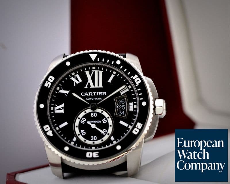 Image of Cartier Calibre de Cartier Diver Automatic SS / Rubber