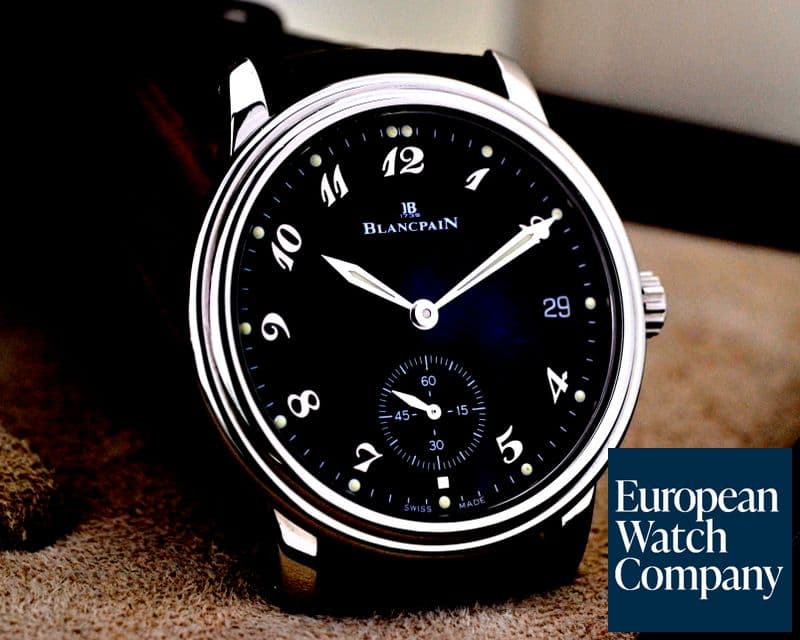 Image of Blancpain Ultra Thin Automatic 100HR Black Arabic Dial