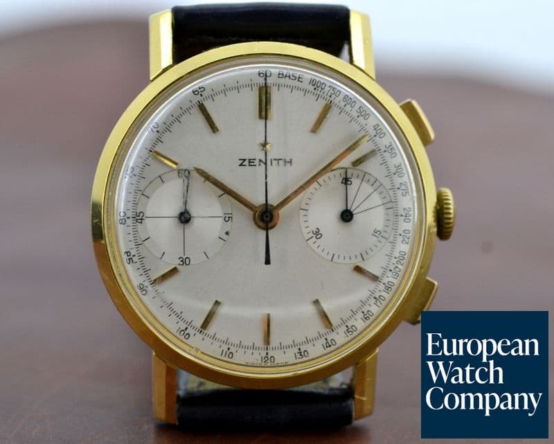 Image of Zenith Vintage Chronograph 18K Yellow Gold  
