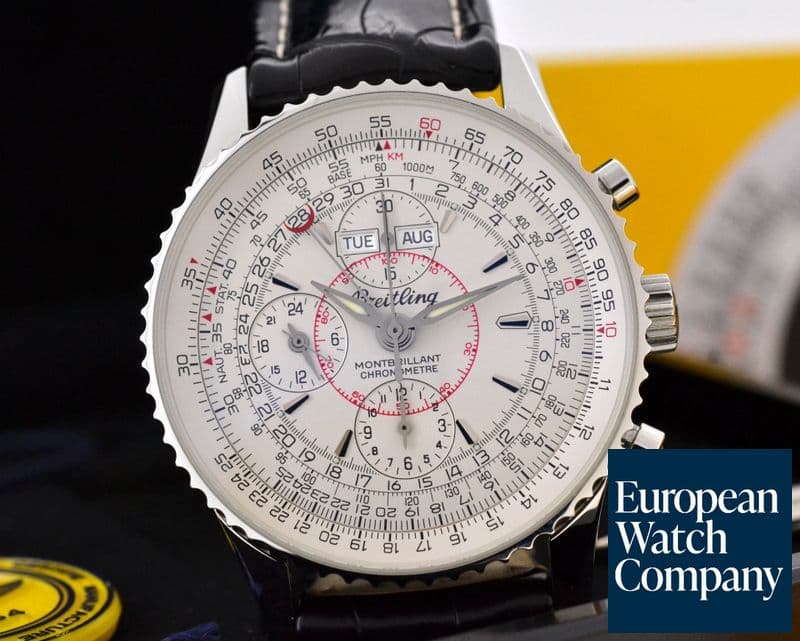 Image of Breitling Navitimer Montbrillant Datora/ SS Silver Dial 