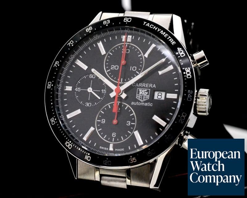 Image of TAG Heuer Carrera Chronograph SS / SS Black Dial 