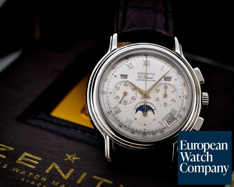 Image of Zenith Chronomaster T El Primero Moon Silver Dial SS 