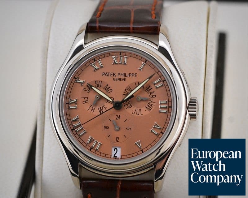 Image of Patek Philippe Annual Calendar 18K White Gold Salmon Dial 