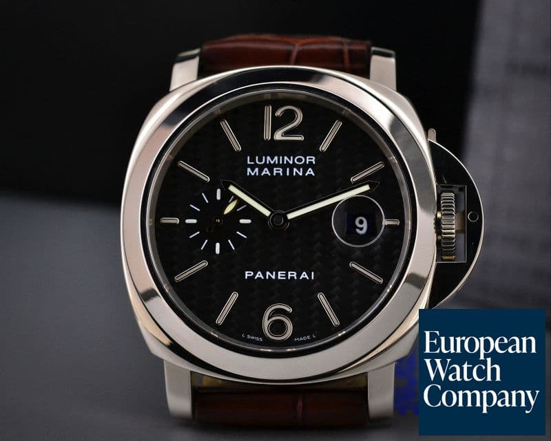 Image of Panerai Luminor Marina 18K White Gold / Carbon Fiber Dial 