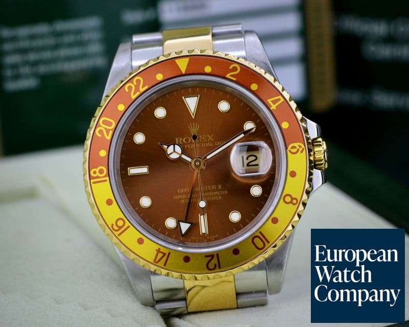 Image of Rolex GMT Master II Root Beer Dial 18K / SS 