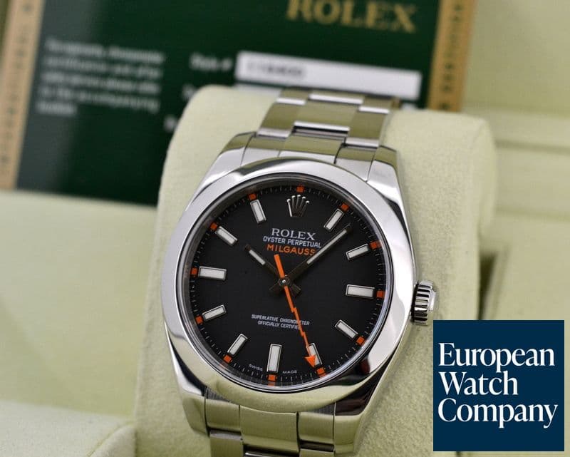 Image of Rolex Milgauss SS Black Dial

