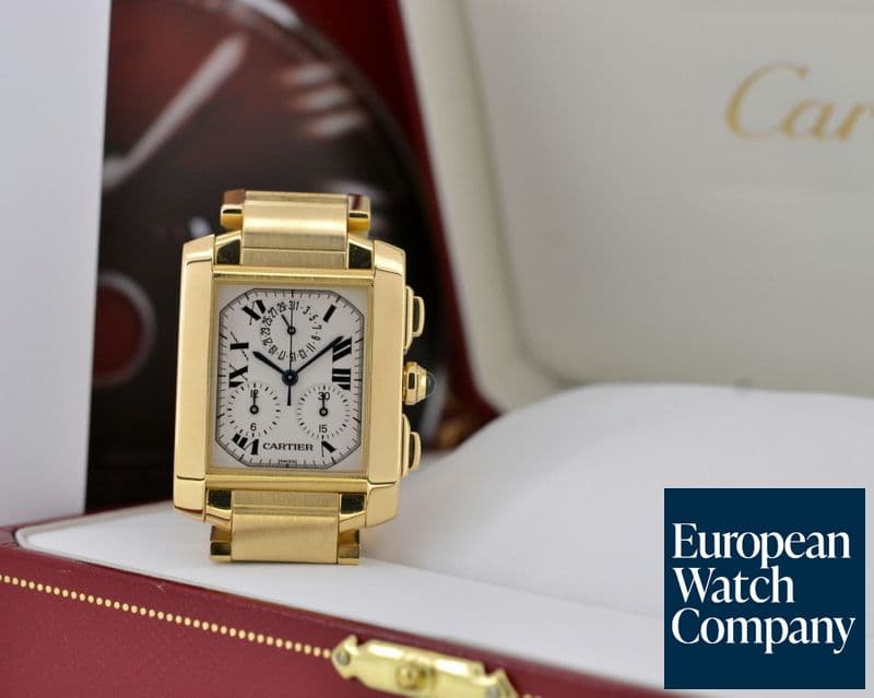 Image of Cartier Tank Francaise Chronoflex Quartz Chronograph 18K / 18K