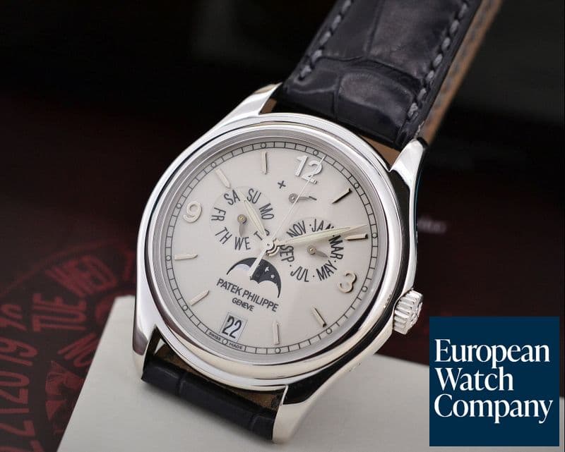 Image of Patek Philippe Annual Calendar 18K White Gold Porcelain Dial 


