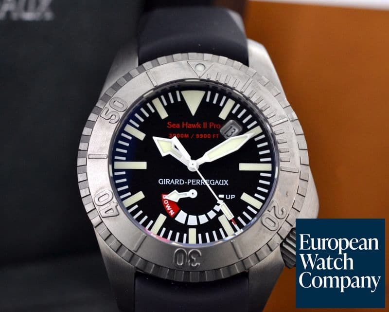 Image of Girard Perregaux Sea Hawk II Professional Titanium / Rubber