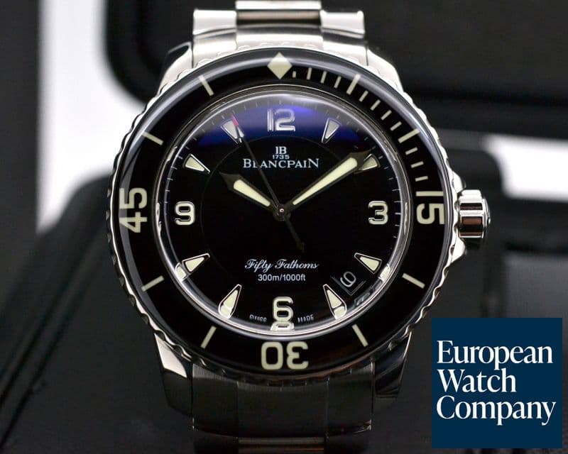 Image of Blancpain Fifty Fathoms Black Dial SS / SS