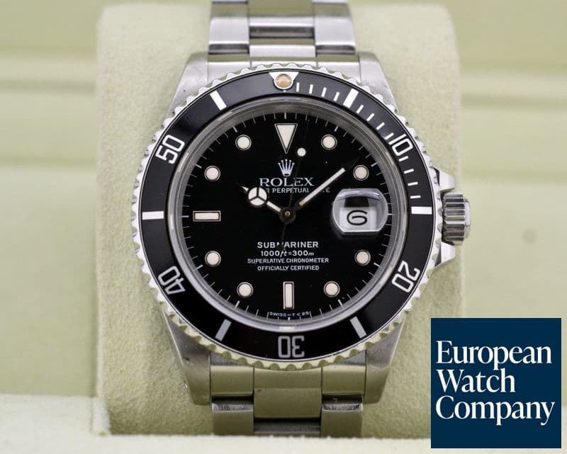 Image of Rolex Submariner "Transitional" SS Black Dial
