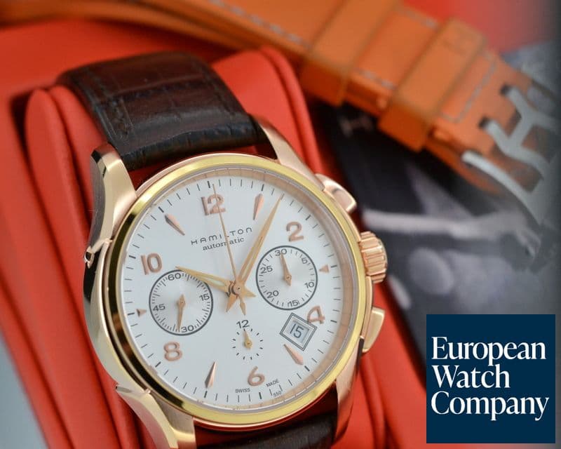 Image of Hamilton Jazzmaster Automatic Chronograph Rose Gold Plated