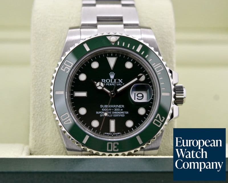Image of Rolex Submariner Green Ceramic Bezel Green Dial 

