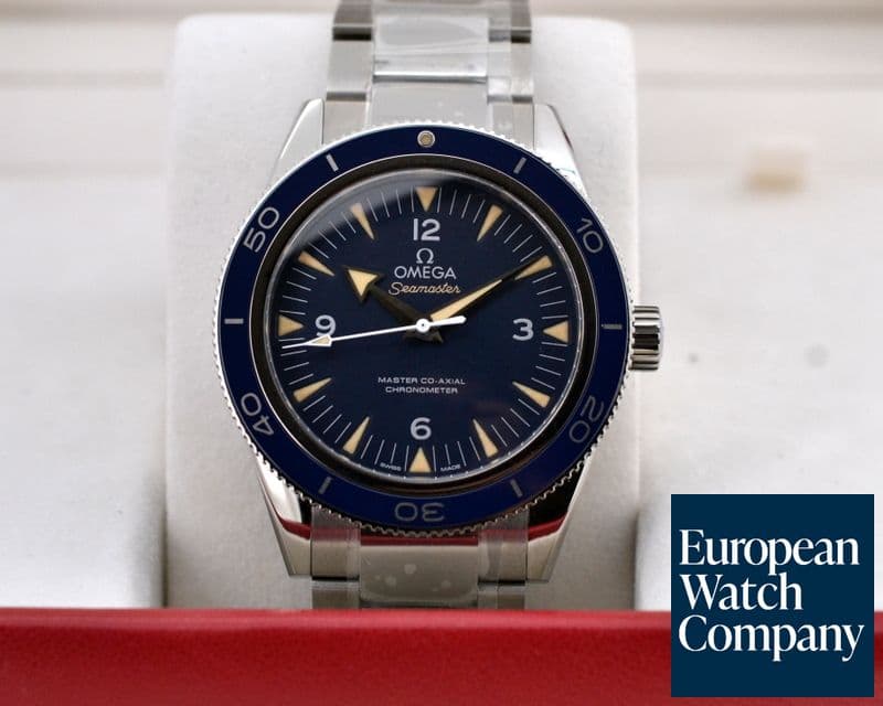 Image of Omega Omega SeaMaster 300M Blue Dial Blue Bezel Co-Axial Titanium 41MM