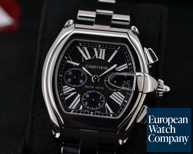 Image of Cartier Roadster Chronograph XL Black Dial SS / SS
