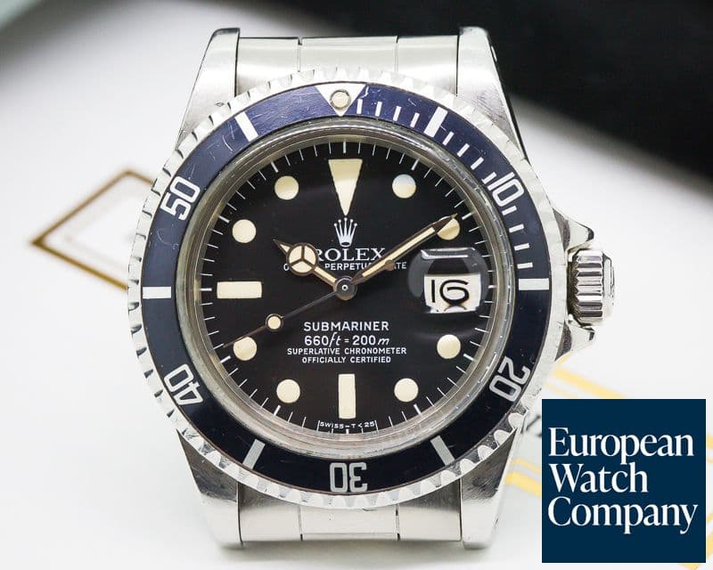 Image of Rolex Vintage Submariner w/ Date SS Original Certificate 
