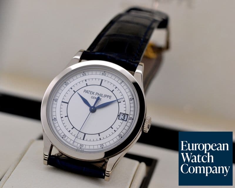 Image of Patek Philippe Calatrava 18K White Gold Sector Dial 