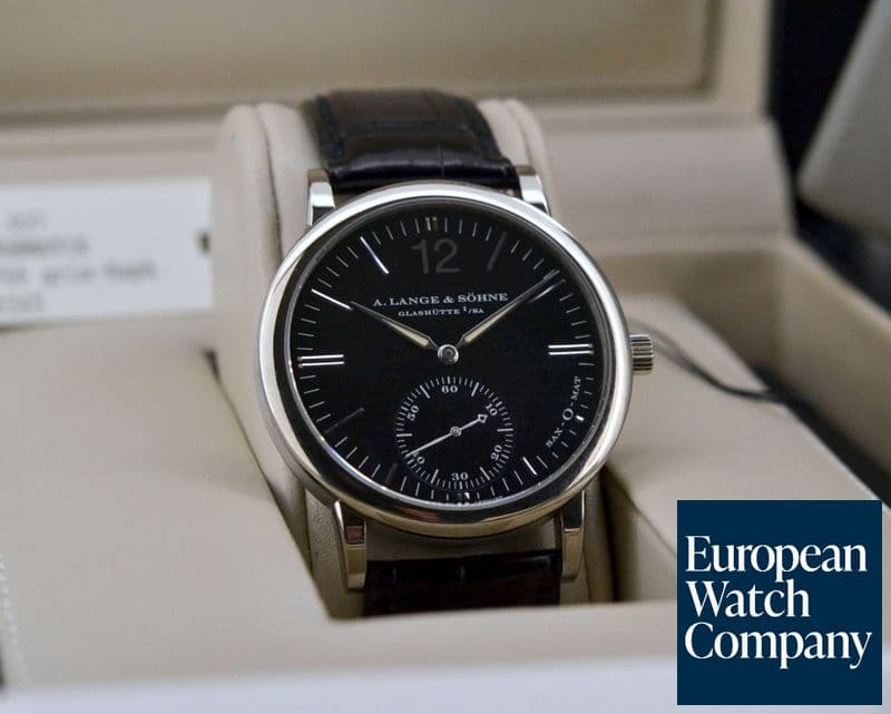 Image of A. Lange and Sohne Langematik 18K White Gold Black Dial