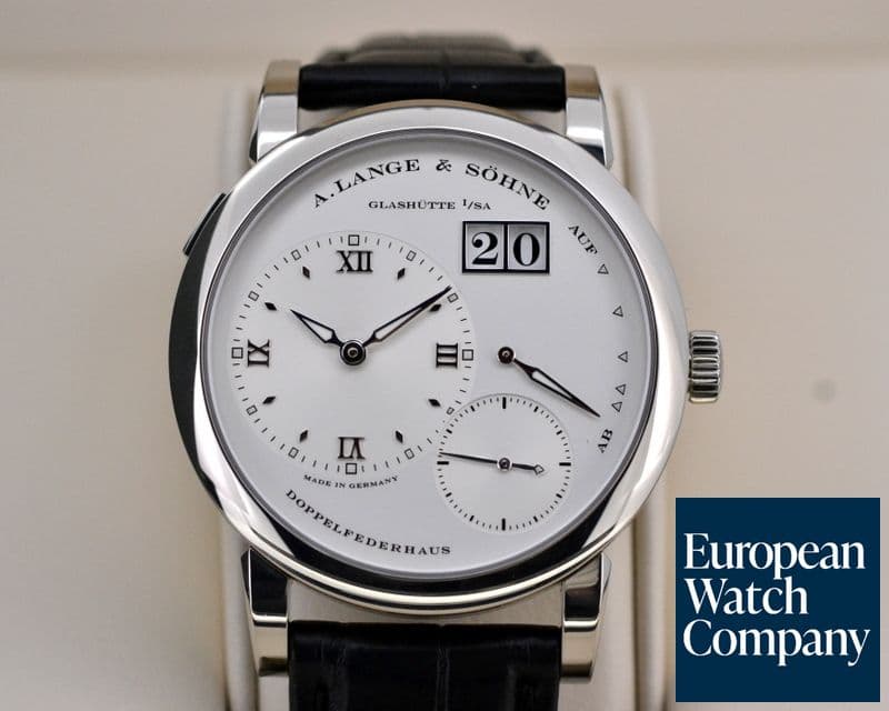 Image of A. Lange and Sohne Lange 1 18K White Gold Silver Dial