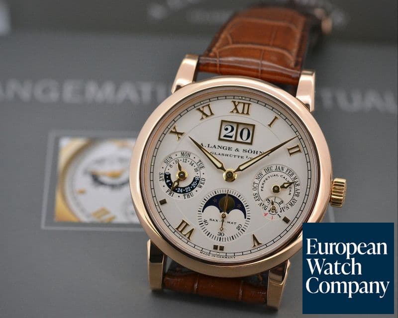 Image of A. Lange and Sohne Langematik Perpetual Calendar 18K Rose Gold