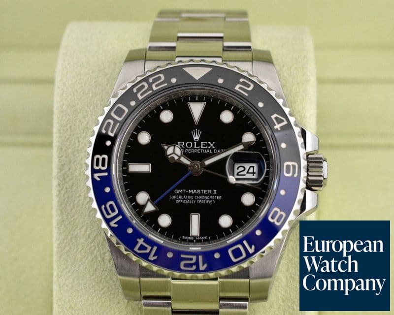 Image of Rolex GMT Master II Ceramic Black & Blue SS 