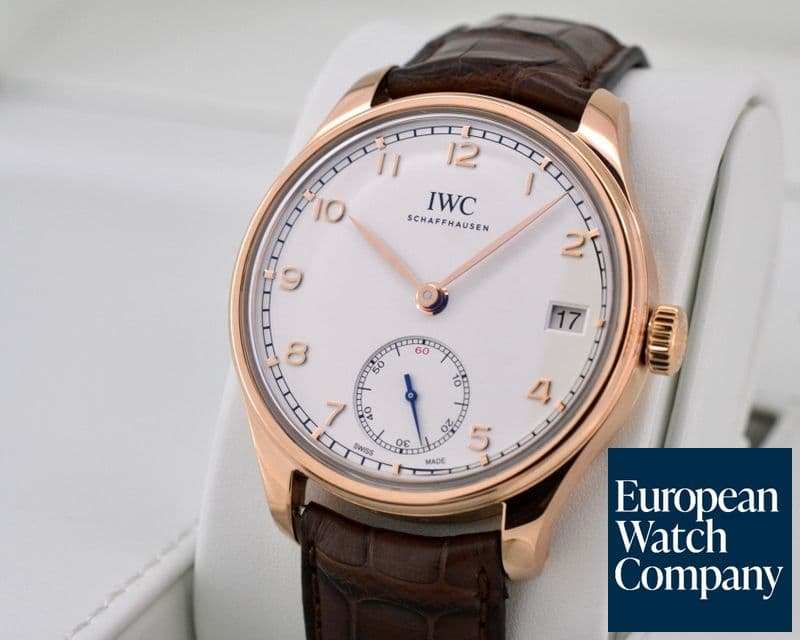 Image of IWC Portuguese 8 Day Manual Wind 18K Rose Gold 