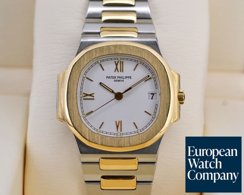 Image of Patek Philippe Nautilus 18K YG / SS White Dial Automatic