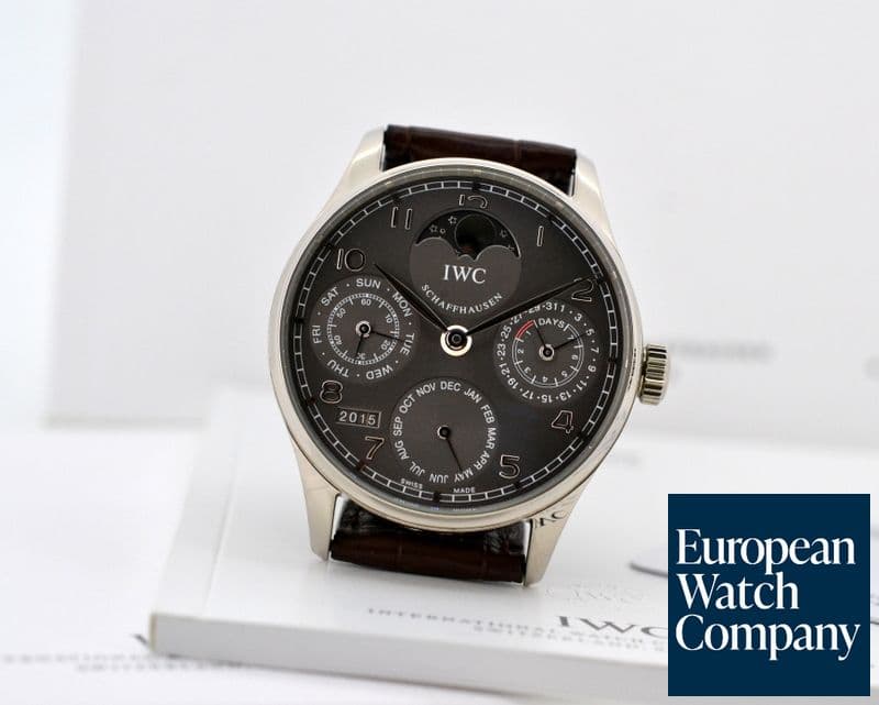Image of IWC Portuguese Perpetual Calendar II 18K White Gold