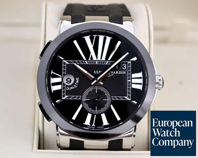 Image of Ulysse Nardin Executive Dual Time SS Black Dial
