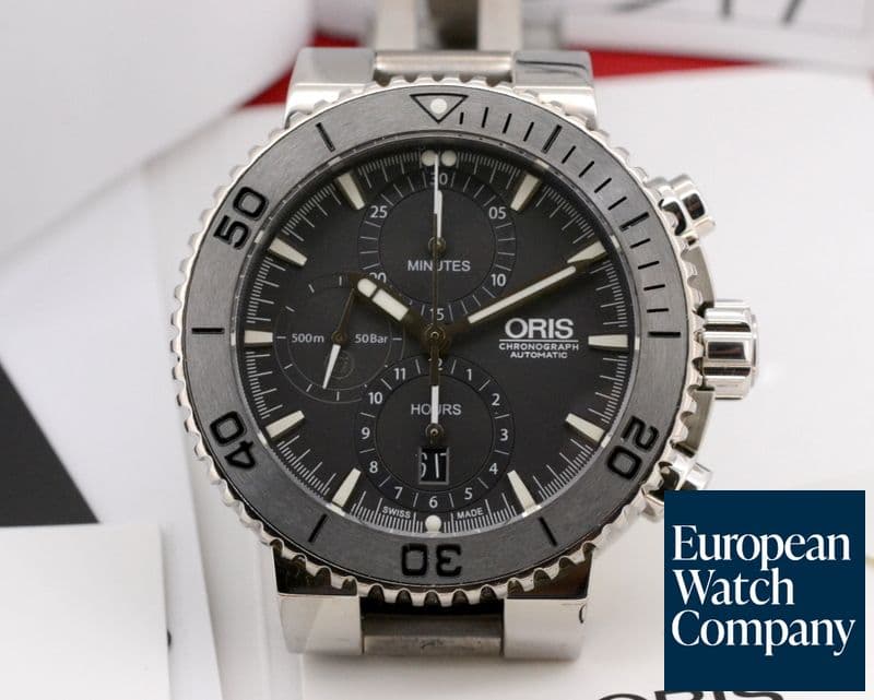 Image of Oris Aquis Titanium Diver Chronograph Titanium