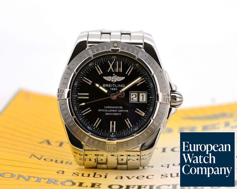 Image of Breitling Galactic Cockpit Black Dial SS / SS
