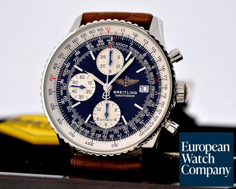 Image of Breitling Old Navitimer Chronograph SS
Black Dial
