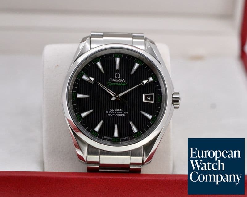 Image of Omega Aqua Terra Co-Axial Date Black Dial SS / SS 