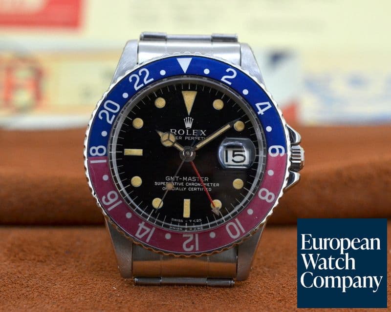 Image of Rolex GMT Master Gilt Dial Pepsi Bezel Circa 1965