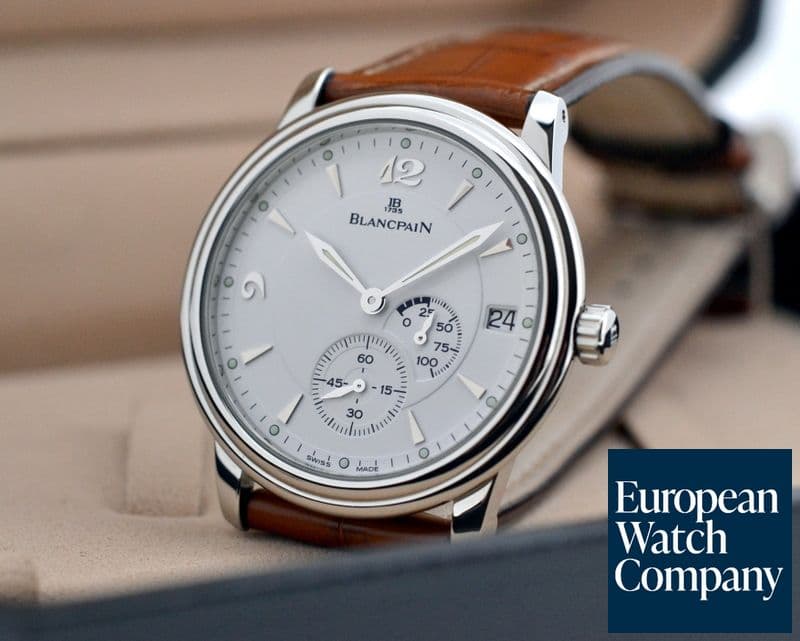 Image of Blancpain Villeret Ultra Slim Power Reserve SS White Dial