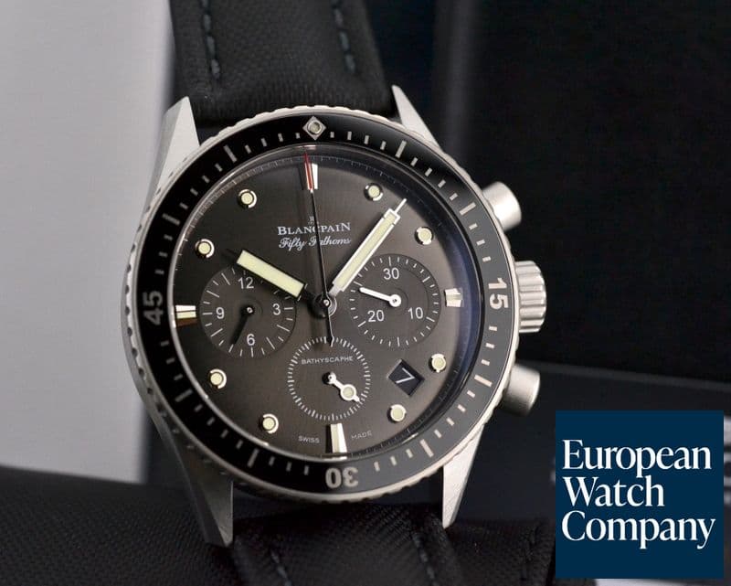 Image of Blancpain Fifty Fathoms Bathyscaphe Flyback Chronograph SS / Kevlar