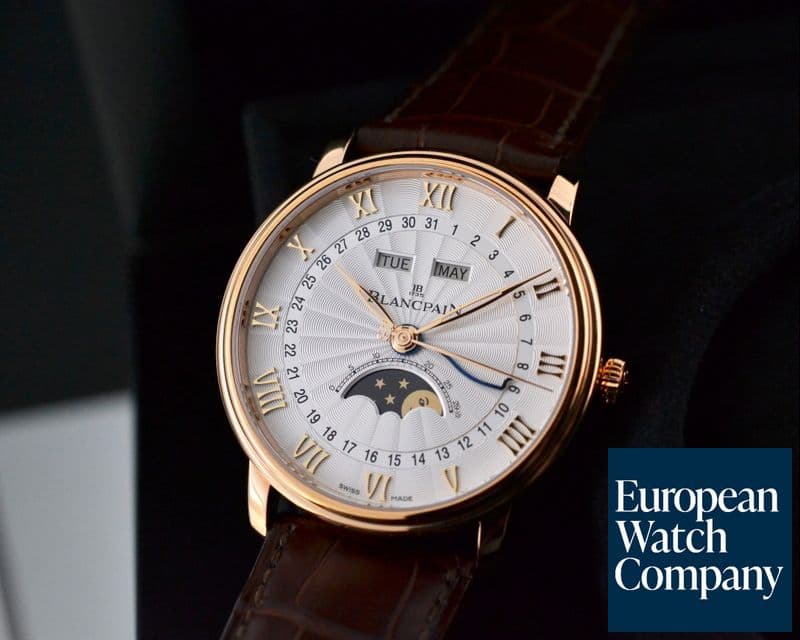 Image of Blancpain Villeret Moonphase & Complete Calendar 18K Rose Gold 40MM